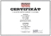 CERTIFIKÁTY