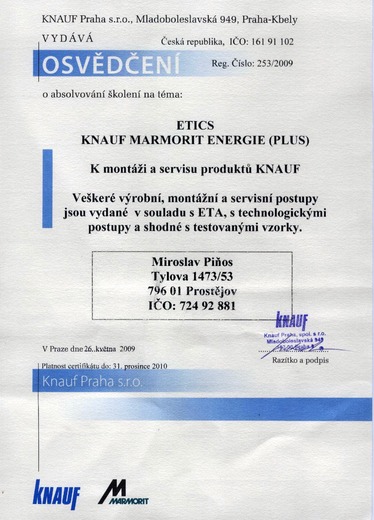 CERTIFIKÁTY