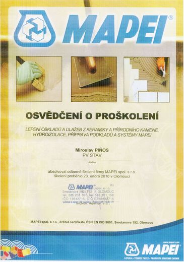 CERTIFIKÁTY
