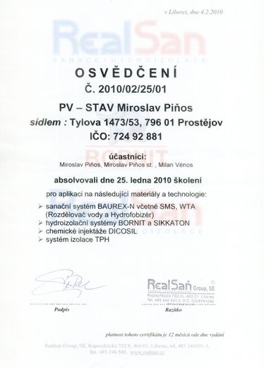 CERTIFIKÁTY