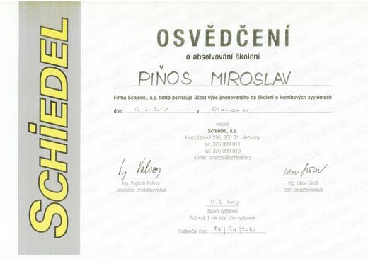 CERTIFIKÁTY